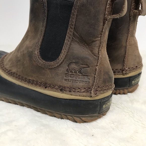pull on slip on waterproof sorel boots women